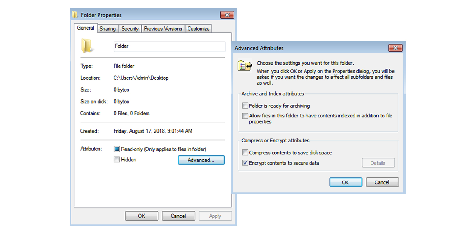 how to create a password protected folder in windows 8